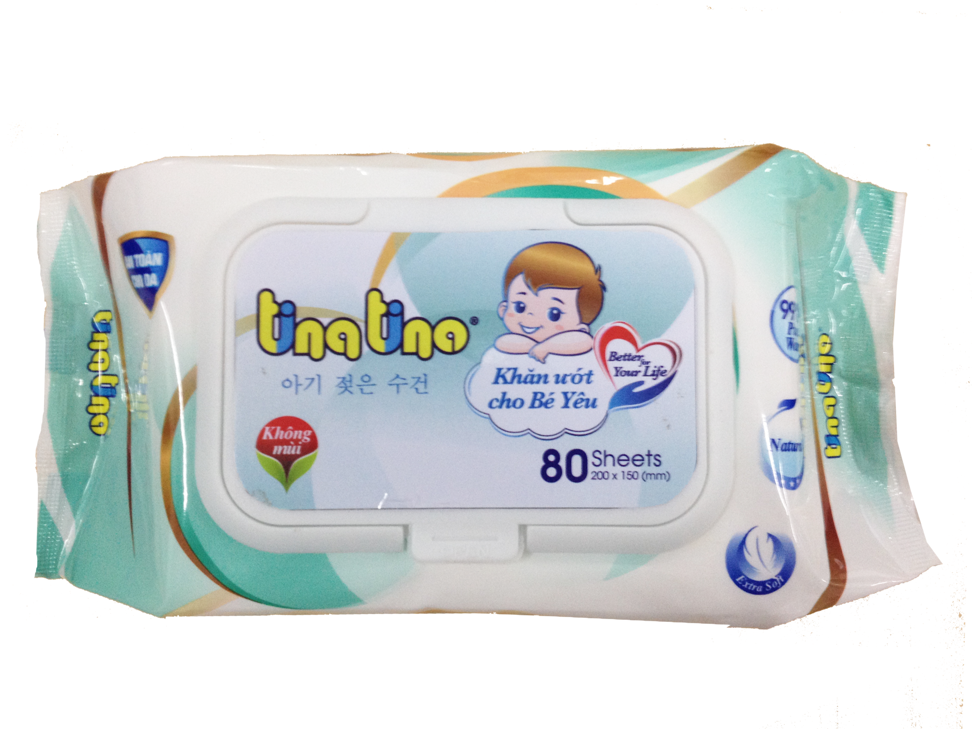 Tina Tino baby wet tissue free flavor
