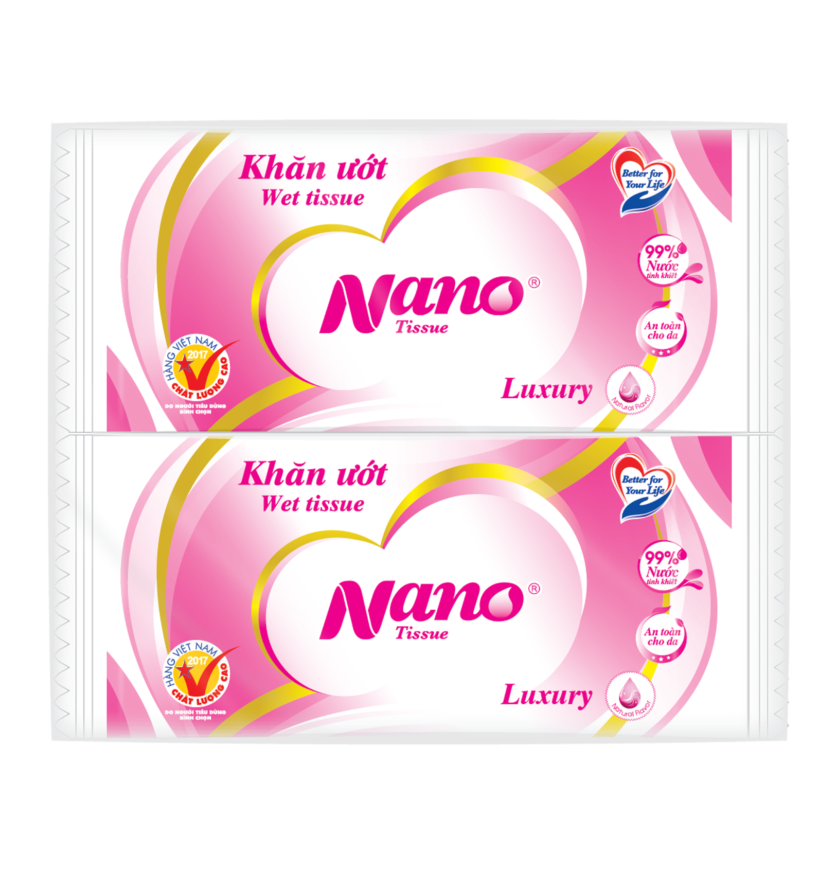 Nano Pink Wets Tissue