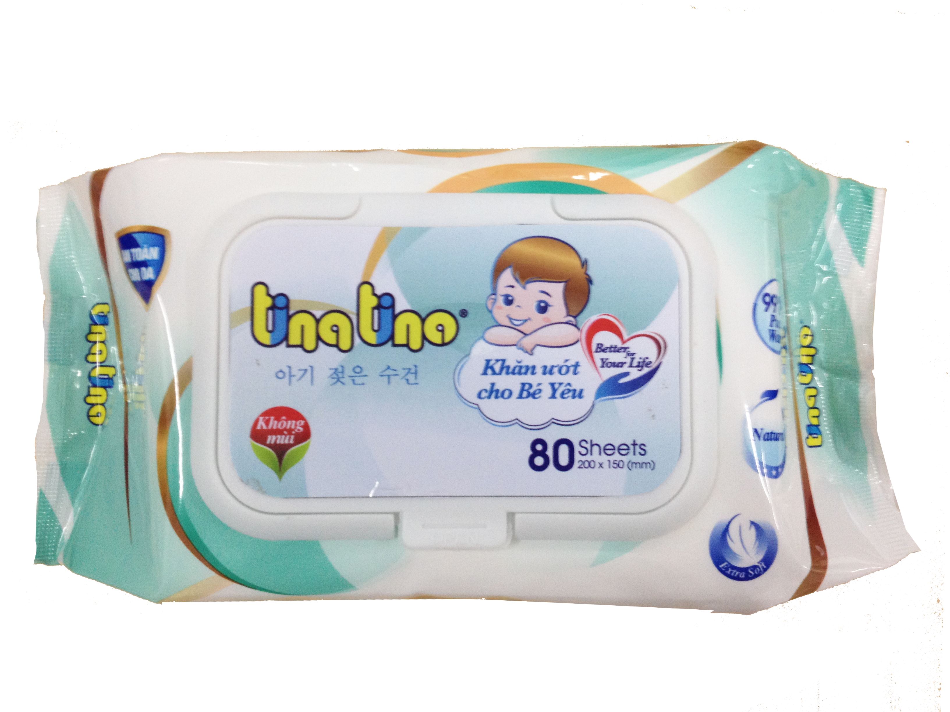 Tina Tino baby wet tissue free flavor