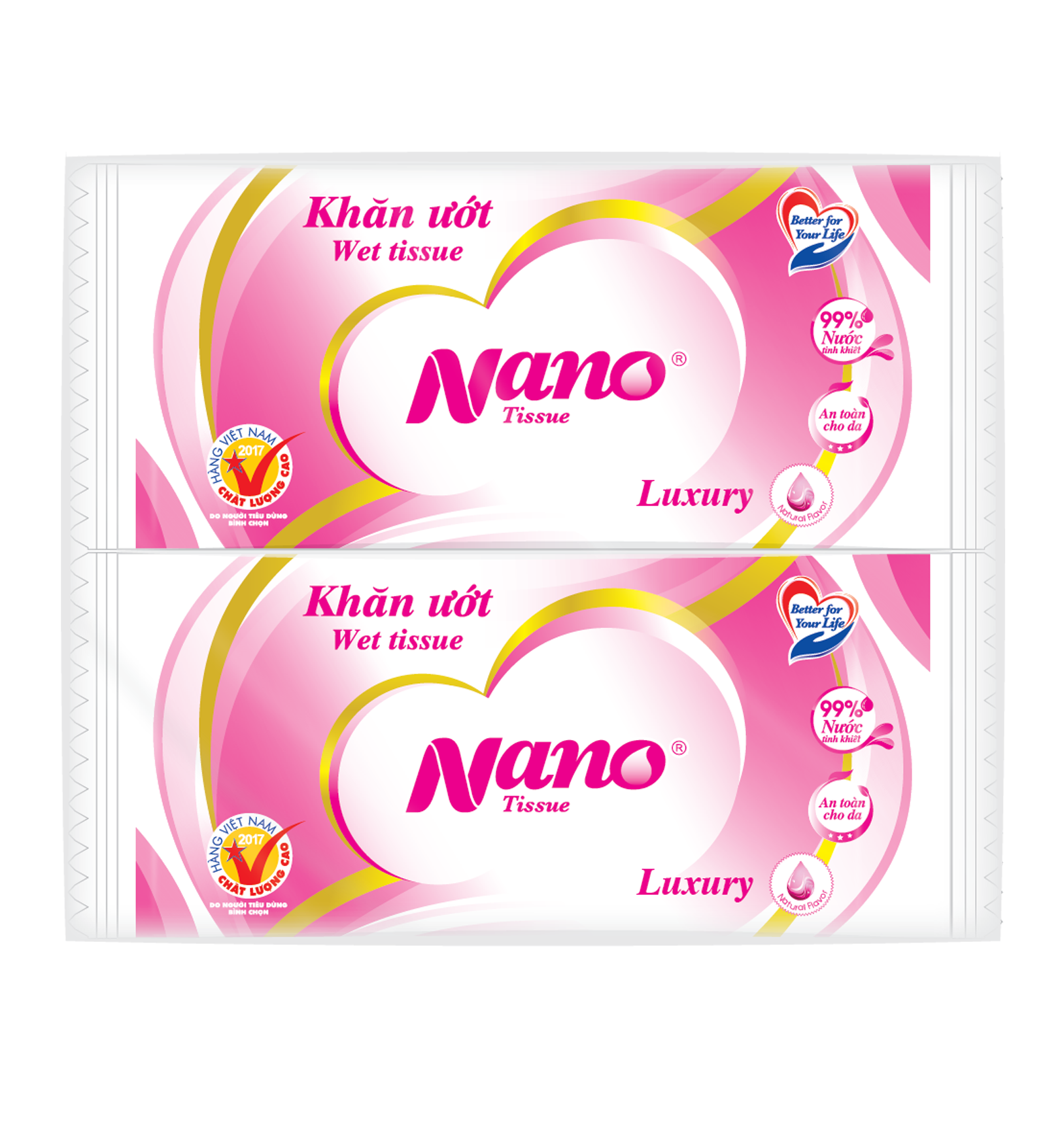 Nano Pink Wets Tissue