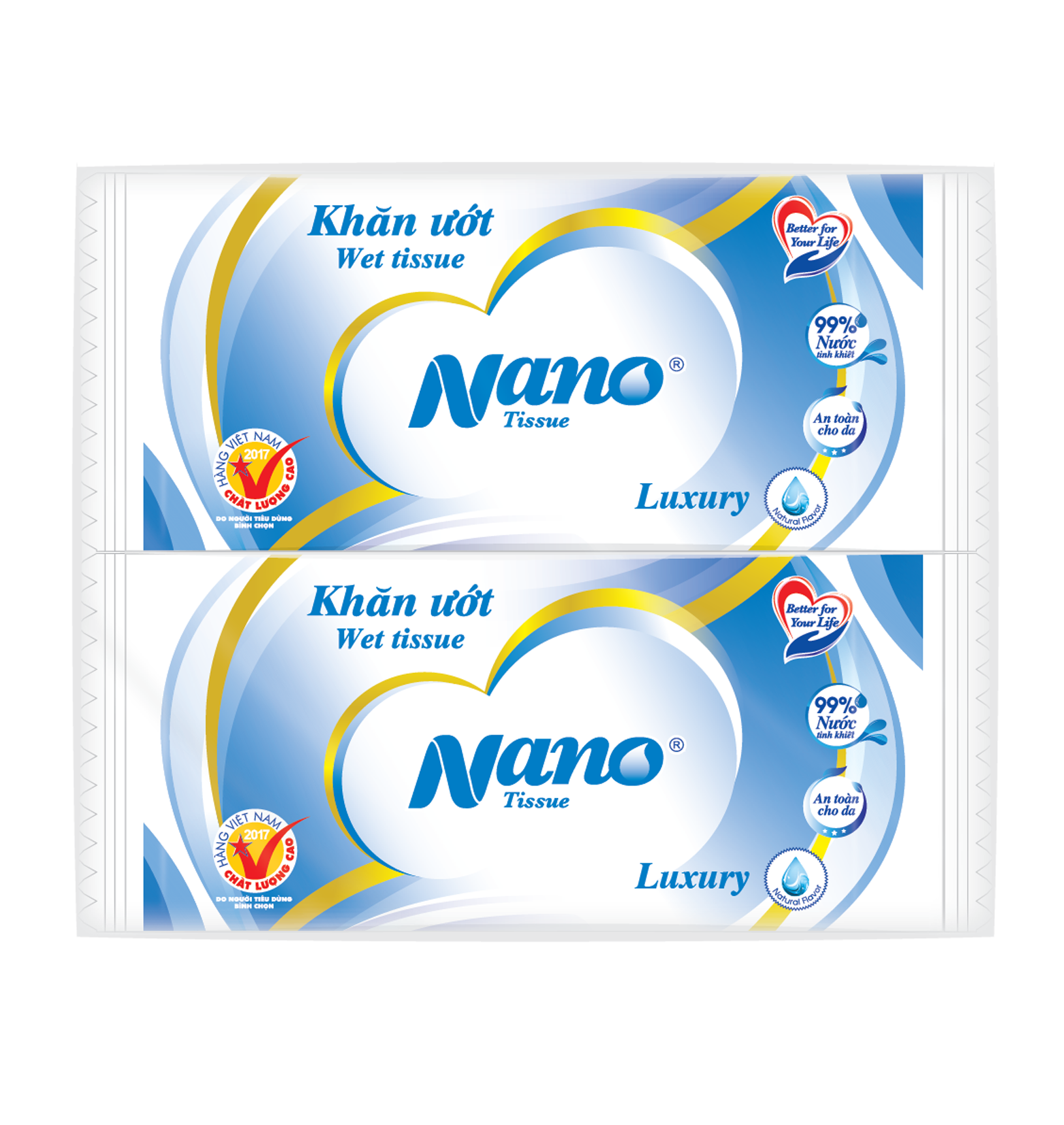Nano Premium blue wet tissue