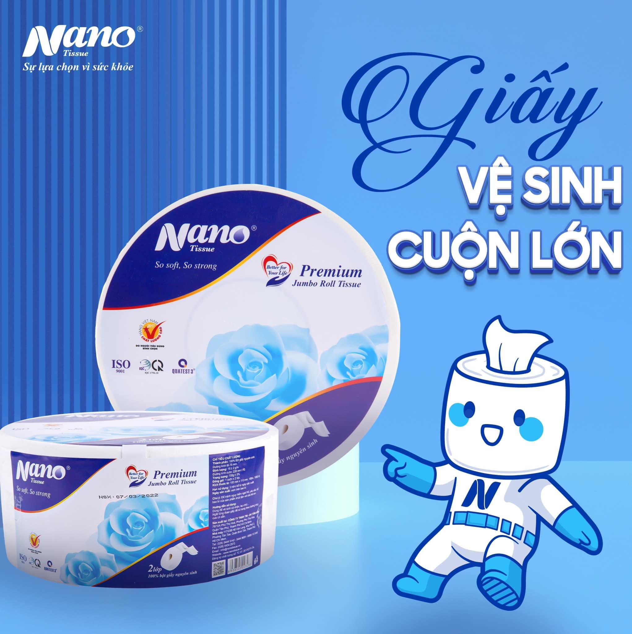 Giấy Vệ Sinh Cuộn Lớn - Làm Sạch Siêu Tiết Kiệm