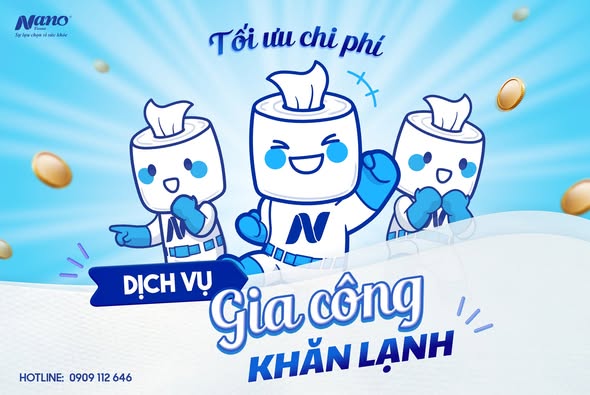 GIA CÔNG KHĂN LẠNH CHO NGÀNH HÀNG F&B