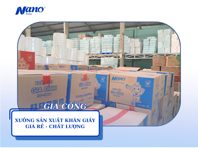 Xưởng sản xuất khăn giấy tại TP. HCM giá rẻ, chất lượng