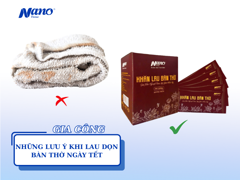 Những lưu ý khi lau dọn bàn thờ ngày Tết