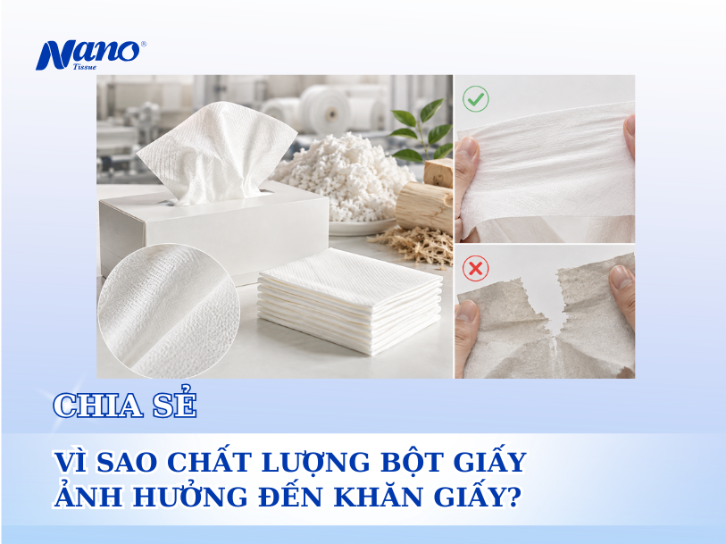 Vì sao chất lượng bột giấy ảnh hưởng đến khăn giấy?